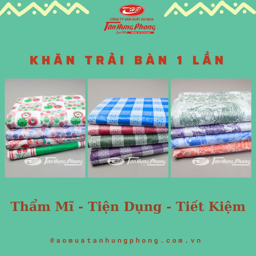 khăn trải bàn tân hưng phong