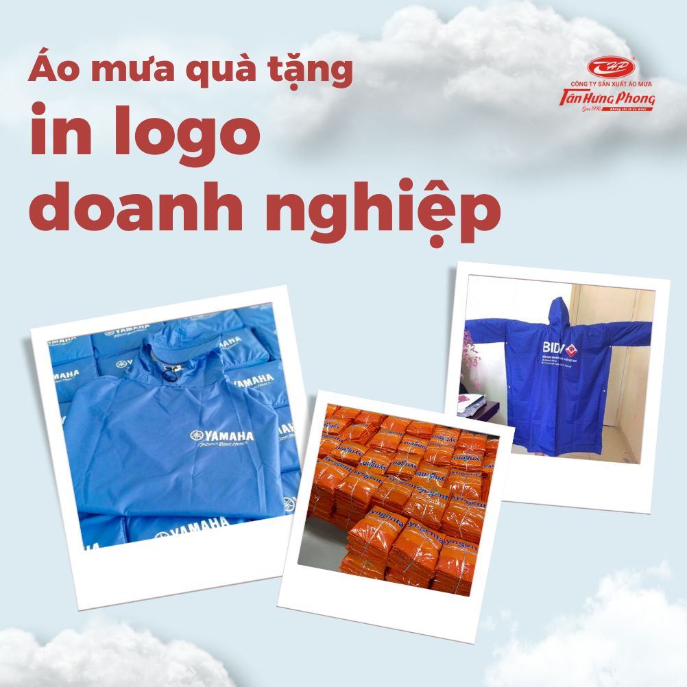 Áo mưa in ấn độc đáo cho sự kiện và quà tặng doanh nghiệp
