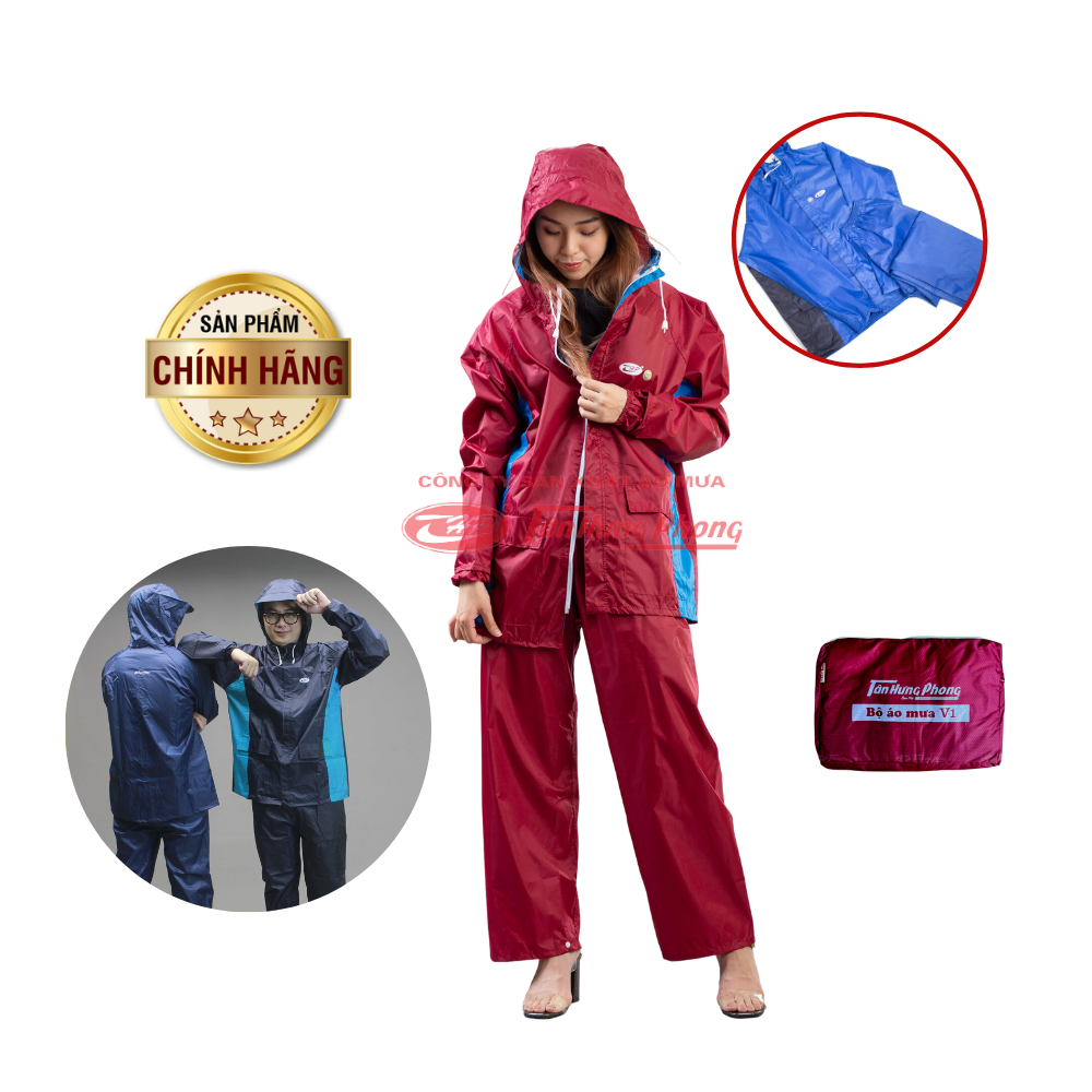 Bộ Áo Mưa 1 Lớp Thời Trang Tân Hưng Phong