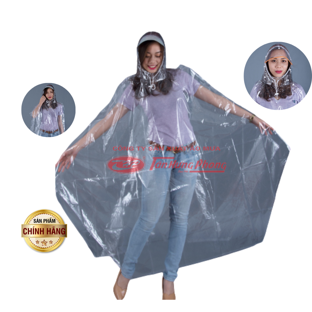 Áo Mưa Trong Suốt Loại Lớn Dày Đẹp Tân Hưng Phong