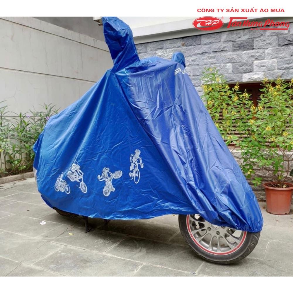 Bạt Trùm Xe Máy Có Bọc Gương Tân Hưng Phong