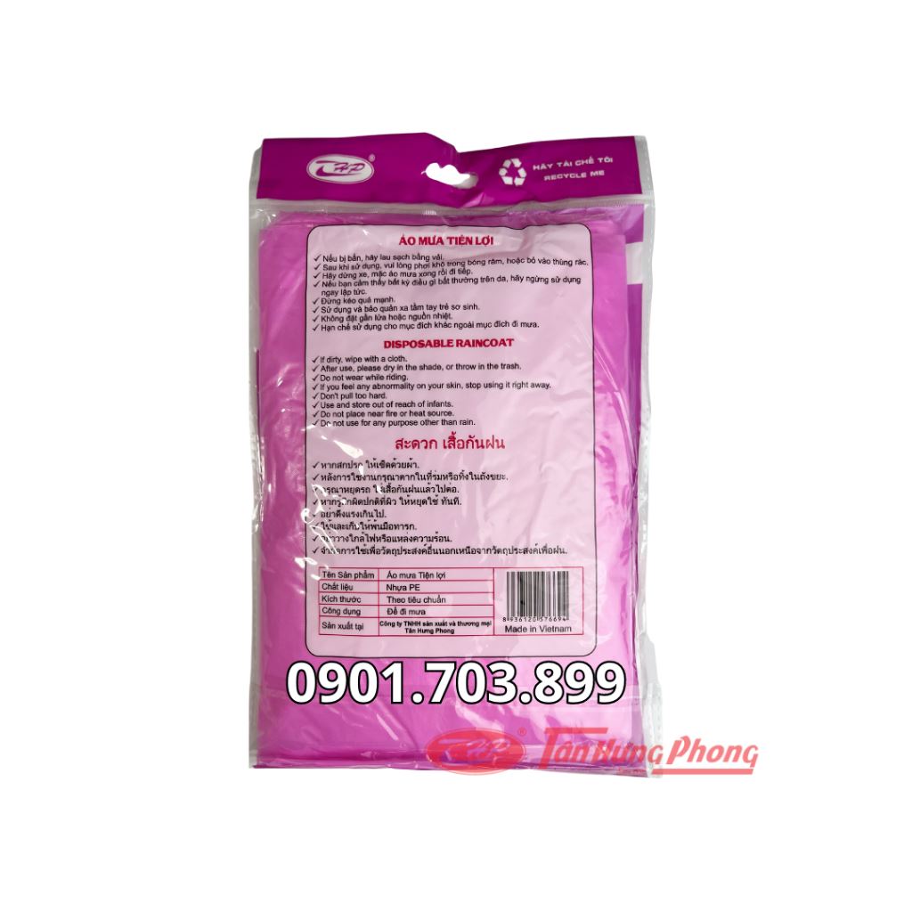  Áo Mưa Du Lịch Tân Hưng Phong Loại 1
